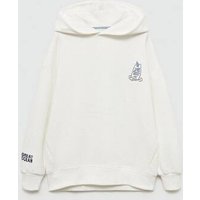 Baumwoll-Sweatshirt mit Stickdetail von Mango Kids