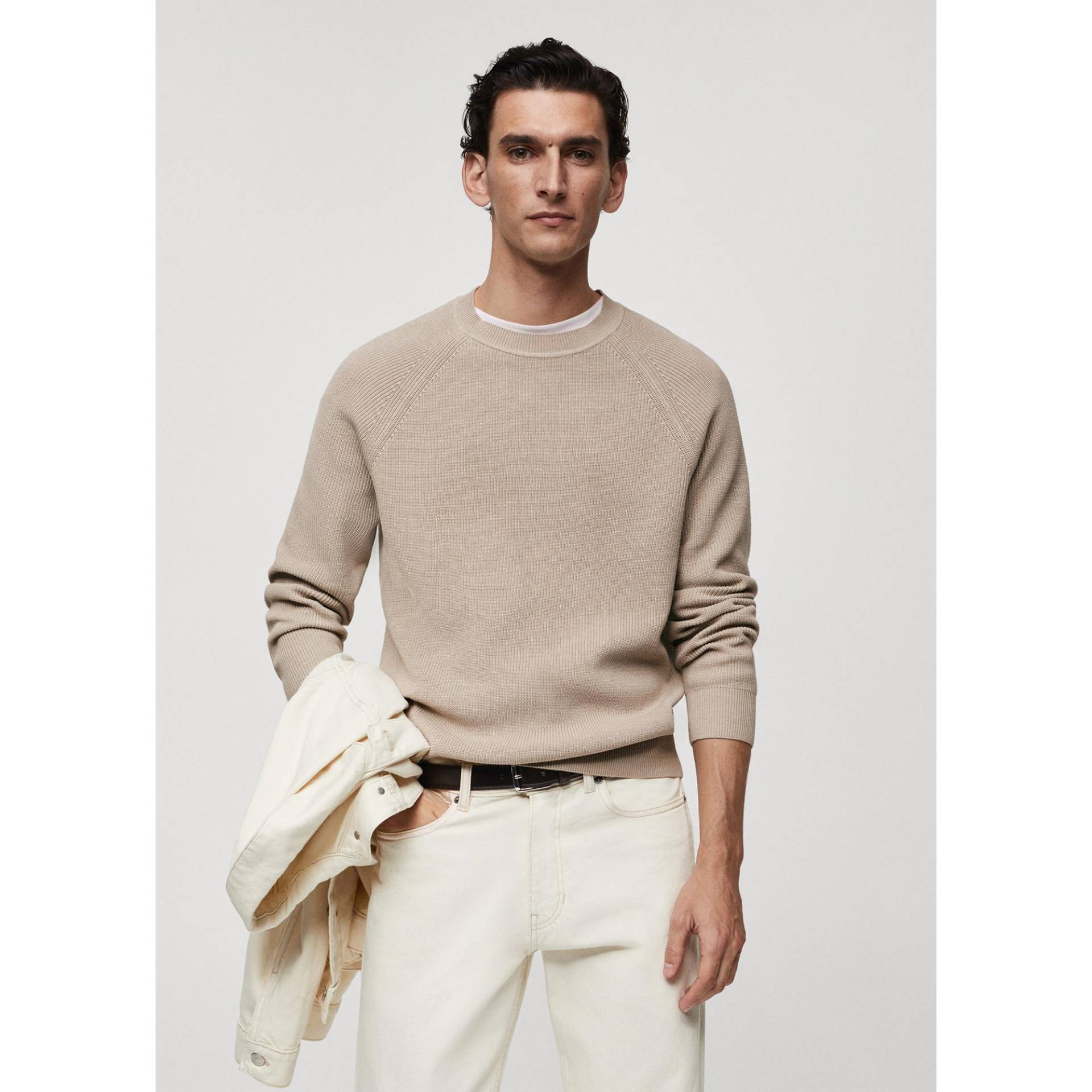 Sweatshirt Herren Nebelgrau 21 von Mango Man