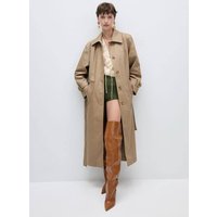 Baumwoll-Trenchcoat mit Hemdkragen von Mango