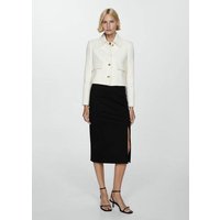 Bleistiftrock aus Romanit-Jersey mit Schlitz Bleistiftrock aus Romanit-Jersey mit Schlitz von Mango