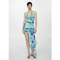 Drapiertes Rüschenkleid Drapiertes Rüschenkleid von Mango
