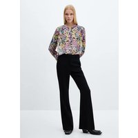 Florale Bluse mit Textur von Mango