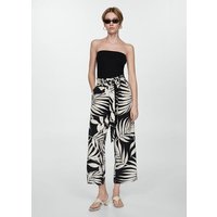 Gemusterte Hose mit Schleife Gemusterte Hose mit Schleife von Mango