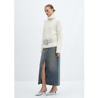 Gerippter Rollkragenpullover von Mango