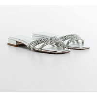 Glitter-Riemchensandale von Mango