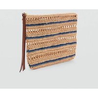 Pochette aus natürliche Materialien von Mango