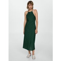 Neckholderkleid mit Nadelstreifenmuster von Mango
