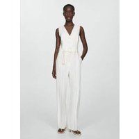 Langer Jumpsuit mit Gürtel von Mango