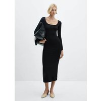 Midi-Kleid mit Ausschnitt von Mango