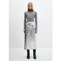 Midi-Rock mit Metallic-Effekt Midi-Rock mit Metallic-Effekt von Mango