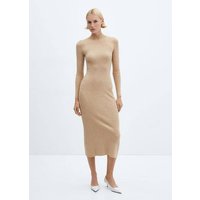Rippkleid mit halbhohem Kragen Rippkleid mit halbhohem Kragen von Mango