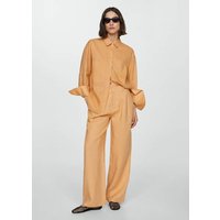 Wideleg-Hose aus 100 % Leinen von Mango