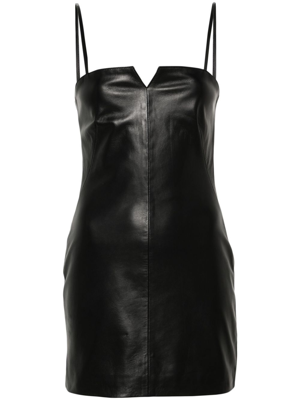 Manokhi Prissi leather minidress - Black von Manokhi