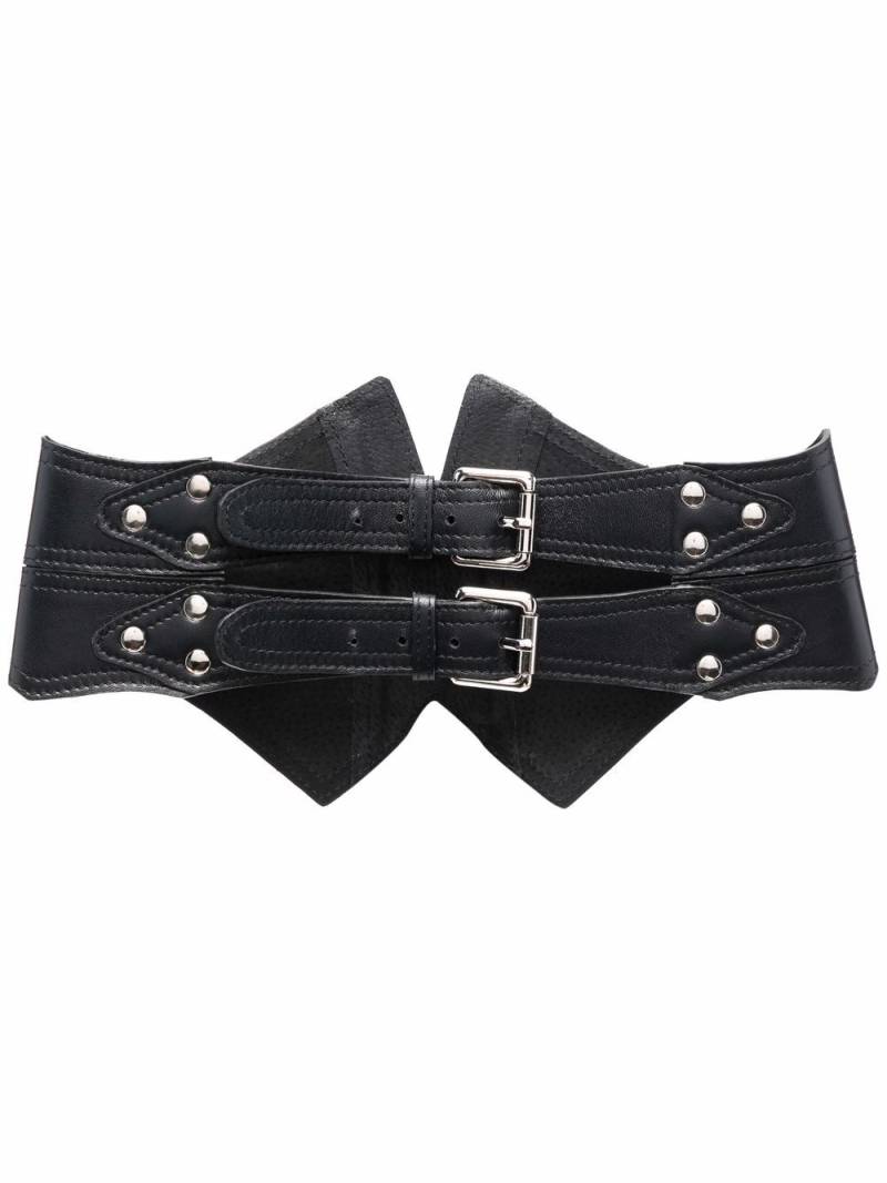 Manokhi buckle-fastening leather belt - Black von Manokhi