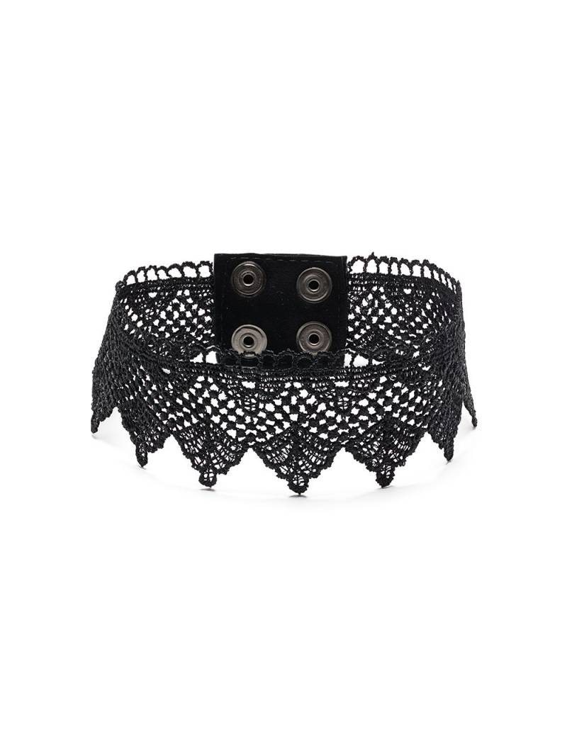 Manokhi lace choker necklace - Black von Manokhi