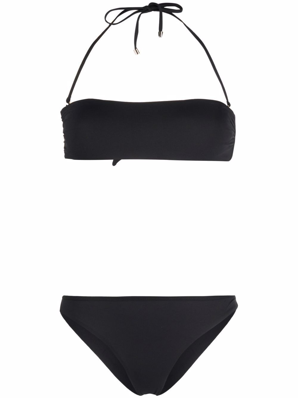 Manokhi halterneck bandeau-style bikini set - Black von Manokhi