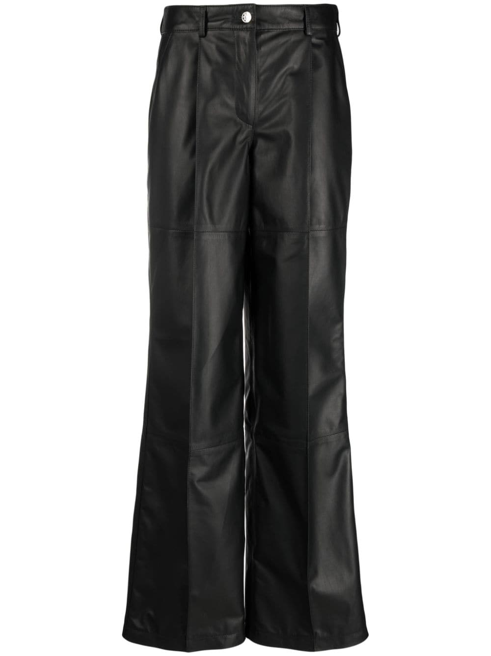 Manokhi high-waisted leather pants - Black von Manokhi
