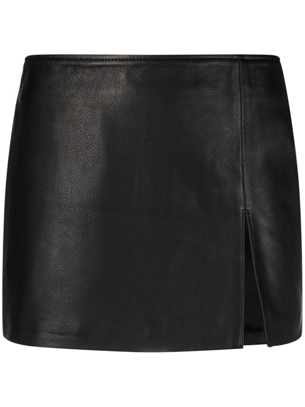 Manokhi leather mini skirt - Black von Manokhi