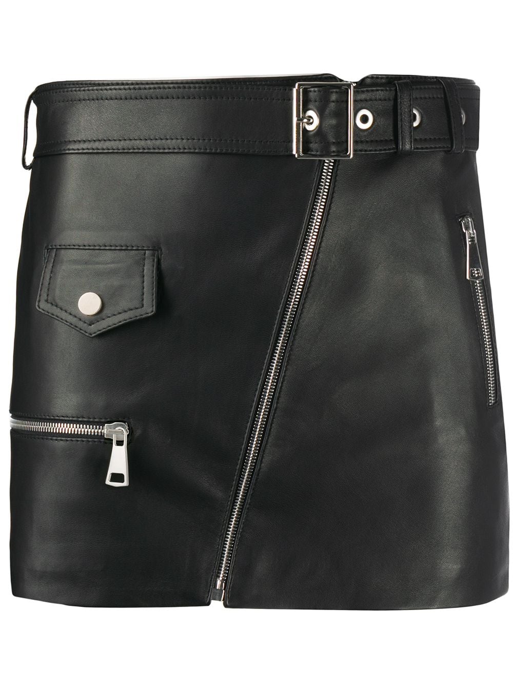 Manokhi leather mini skirt - Black von Manokhi