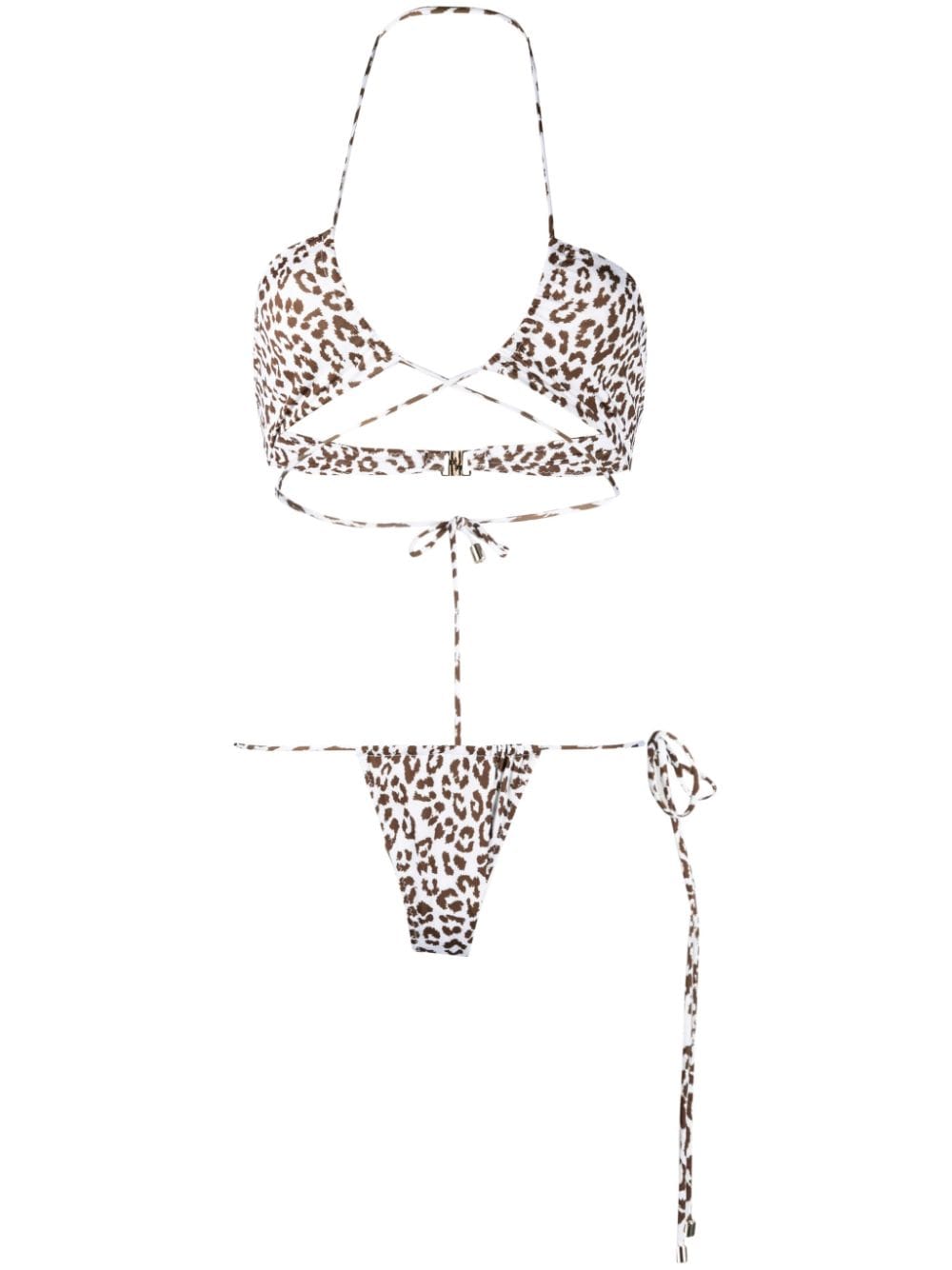 Manokhi leopard-print bikini set - White von Manokhi