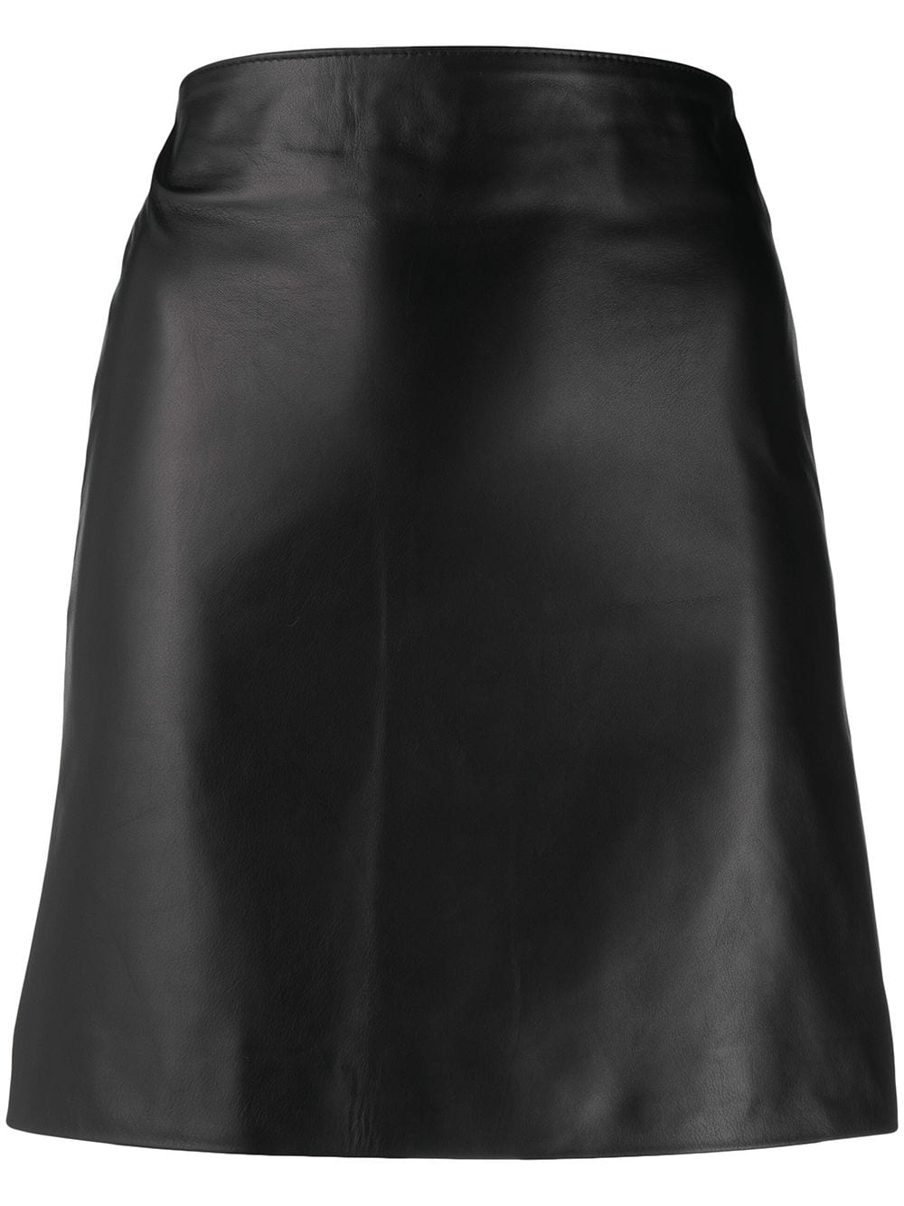 Manokhi polished-finish high-waisted skirt - Black von Manokhi