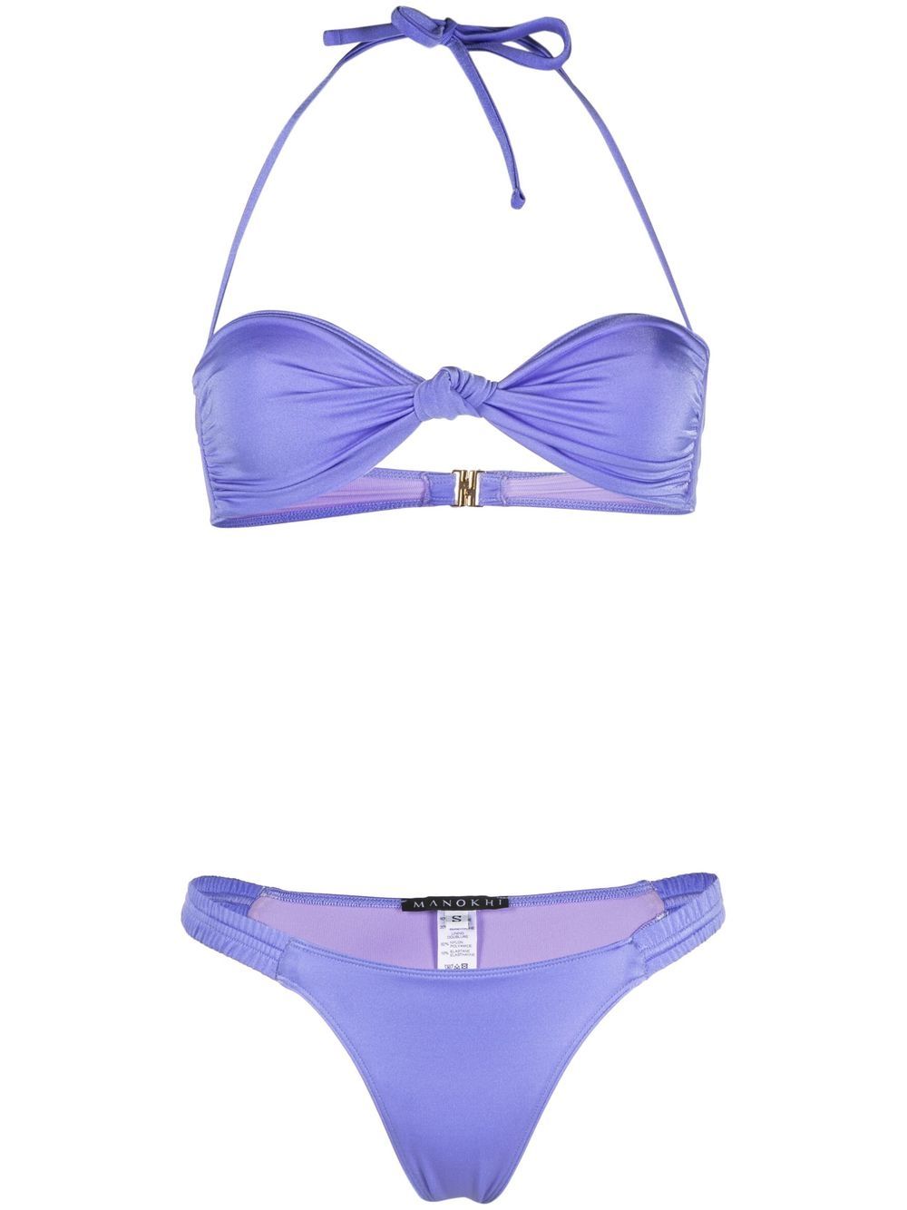 Manokhi ruched bikini set - Purple von Manokhi