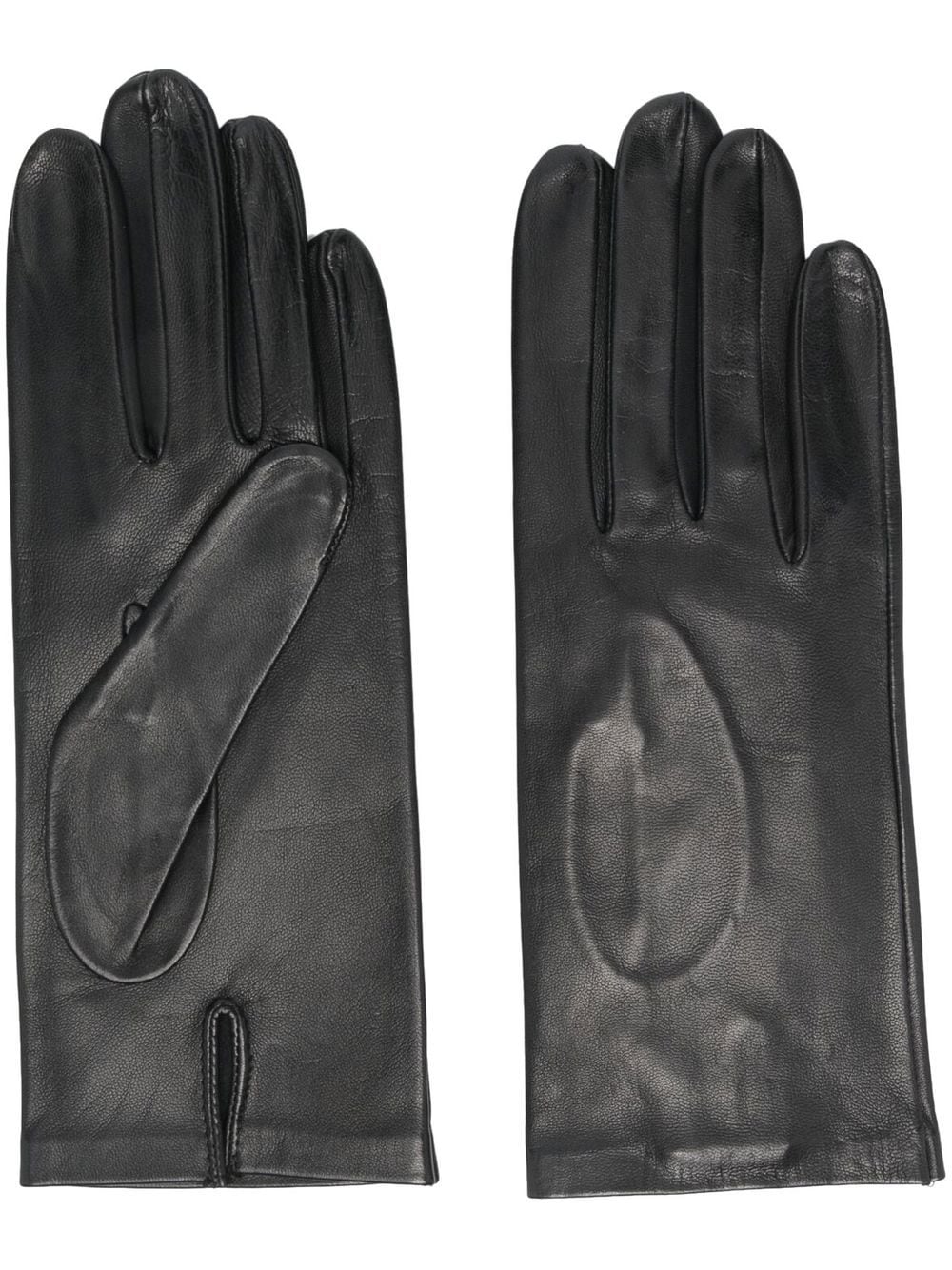 Manokhi tonal-stitching leather gloves - Black von Manokhi
