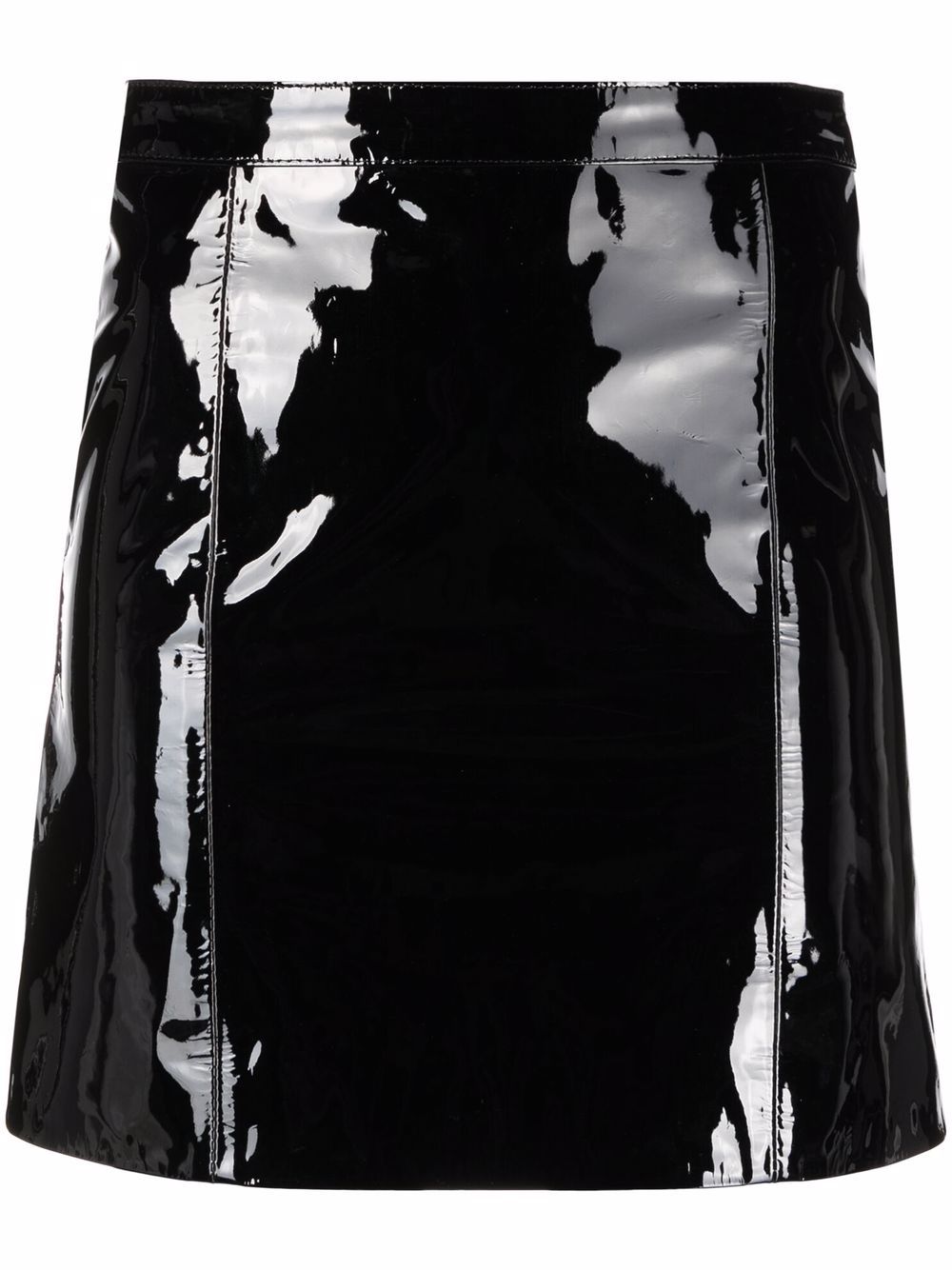 Manokhi vinyl leather mini skirt - Black von Manokhi