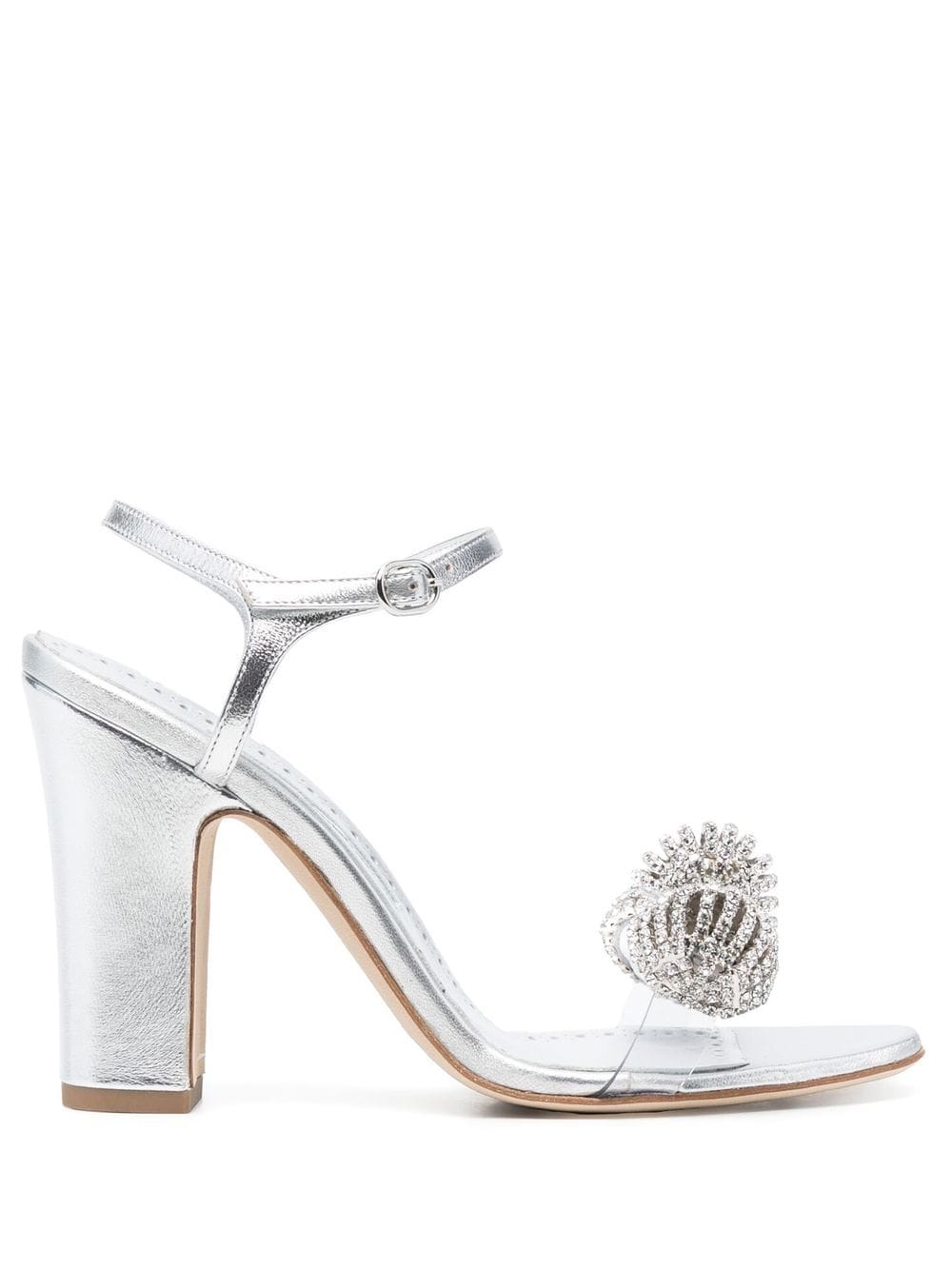 Manolo Blahnik Elhob 105mm sandals - Silver von Manolo Blahnik