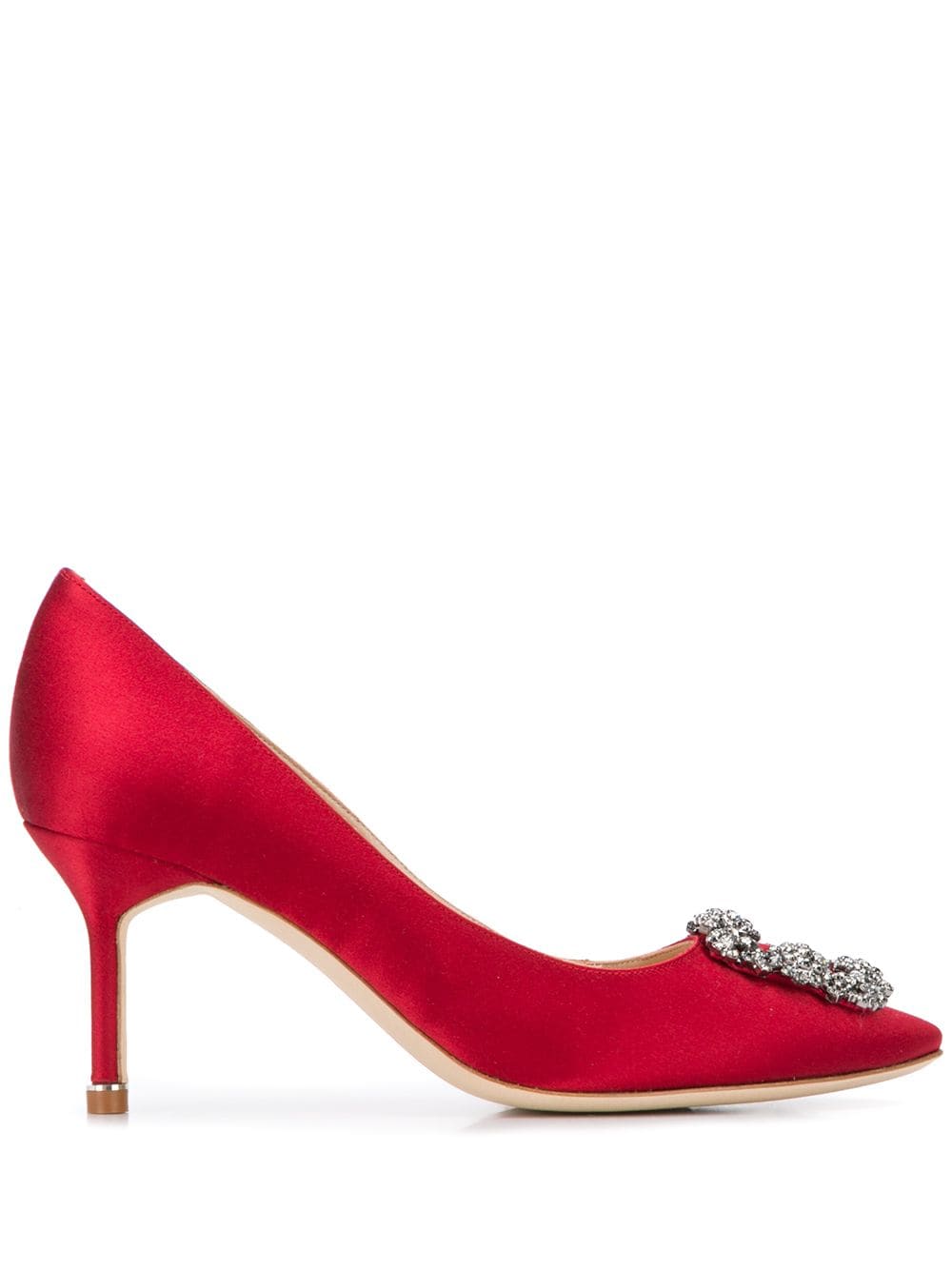 Manolo Blahnik Hangisi 70mm pumps - Red von Manolo Blahnik