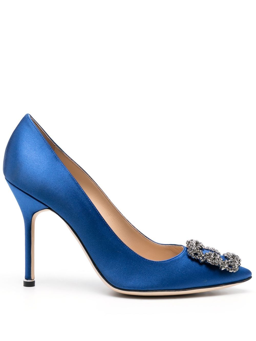 Manolo Blahnik Hangisi 105mm pumps - Blue von Manolo Blahnik