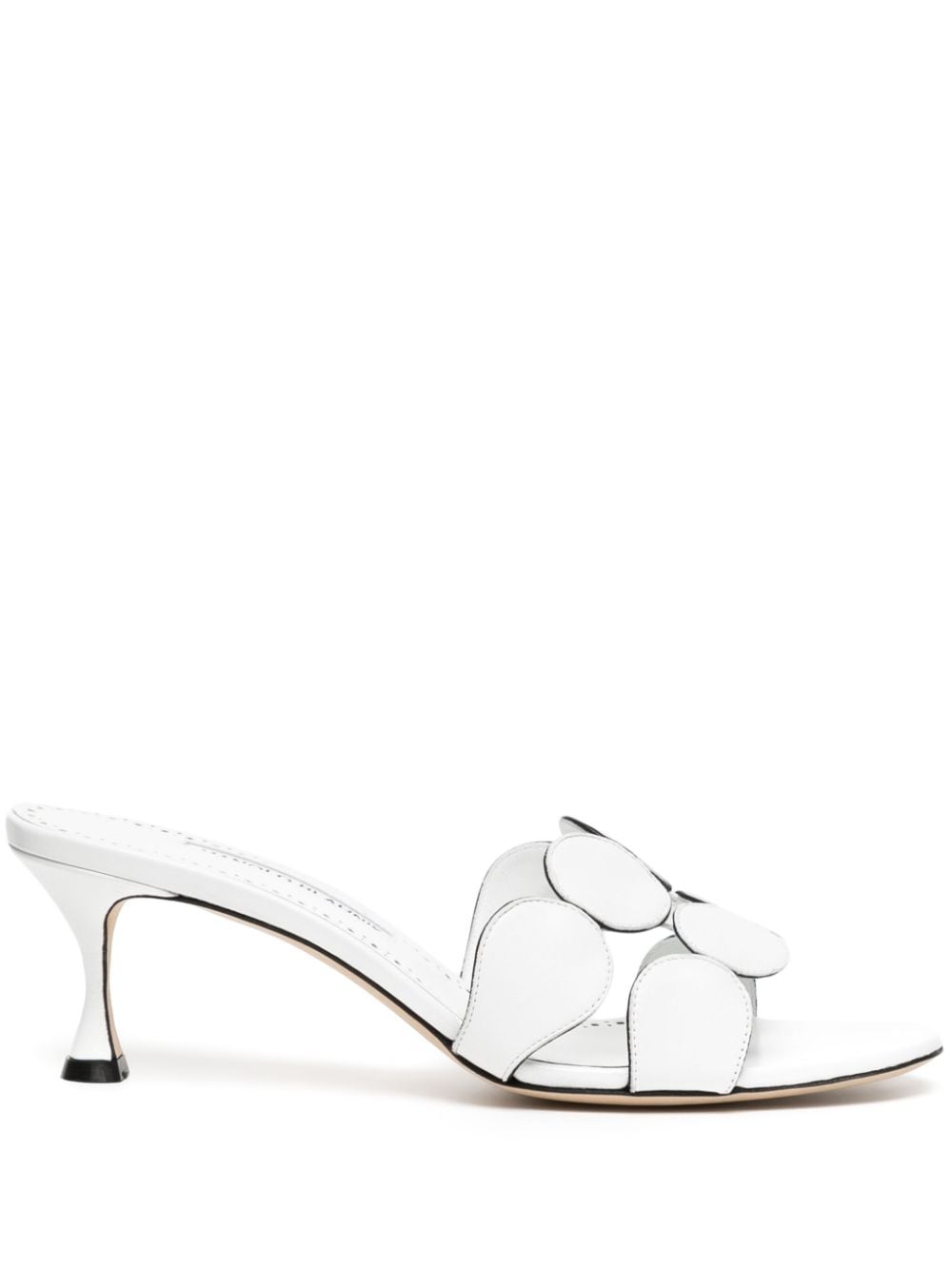 Manolo Blahnik Haribalmu 60mm leather sandals - White von Manolo Blahnik