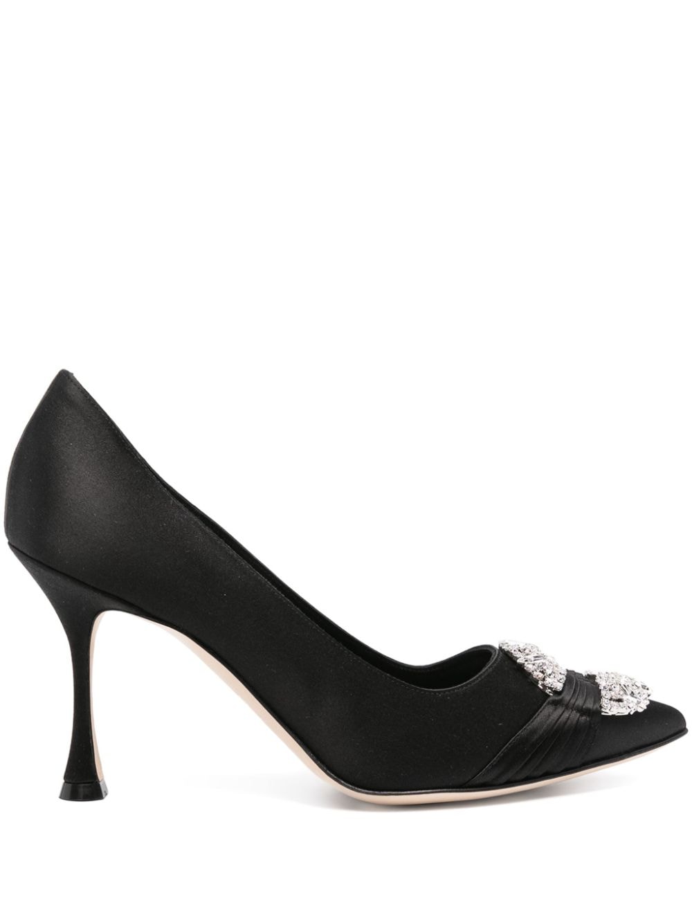 Manolo Blahnik Maida 90mm suede pumps - Black von Manolo Blahnik