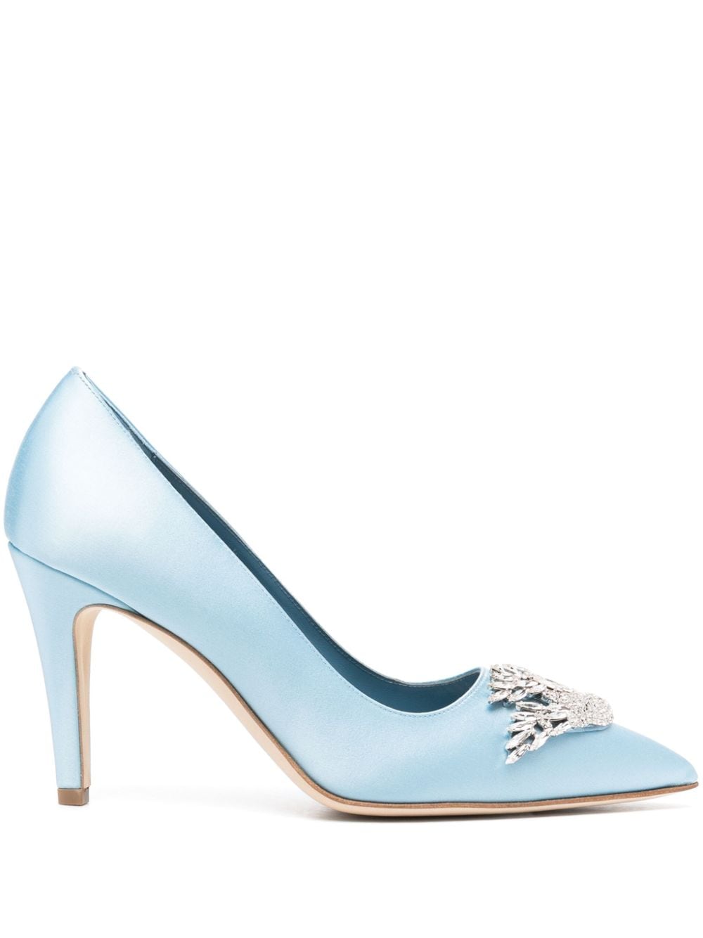 Manolo Blahnik Palos 90mm pumps - Blue von Manolo Blahnik