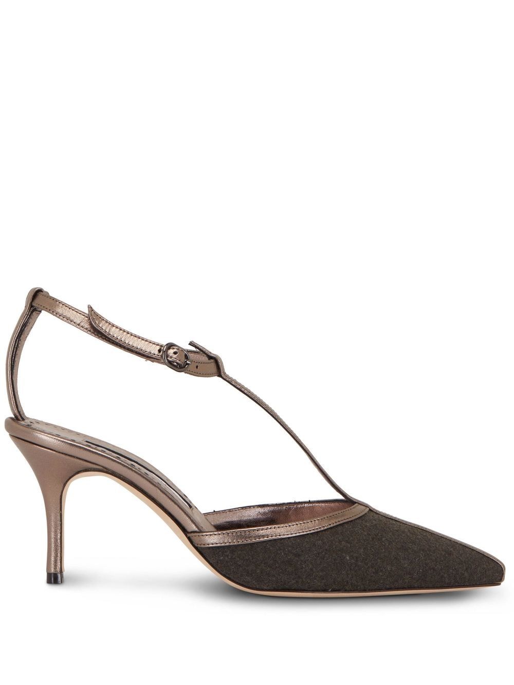 Manolo Blahnik Piglie ankle-strap pumps - Brown von Manolo Blahnik