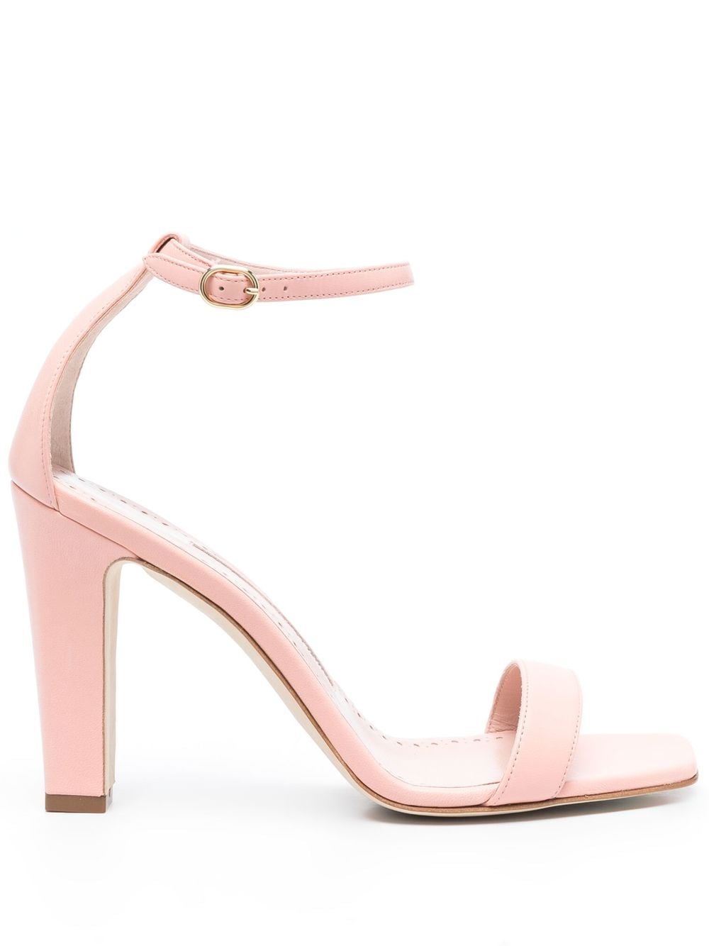 Manolo Blahnik Ressata 100mm leather sandals - Pink von Manolo Blahnik