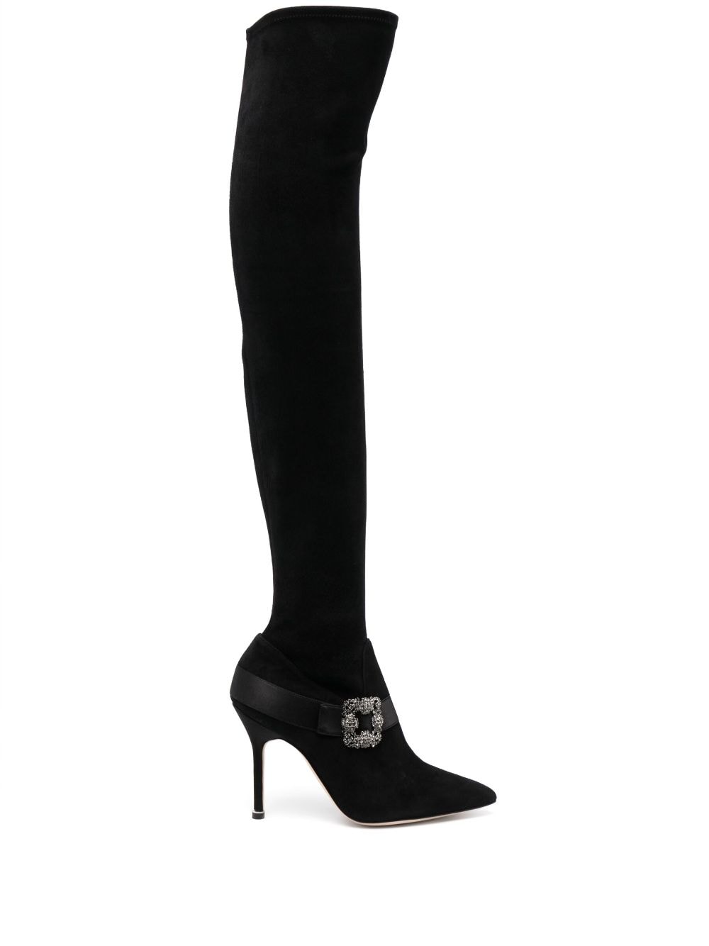 Manolo Blahnik Stivali 110mm knee-high boots - Black von Manolo Blahnik