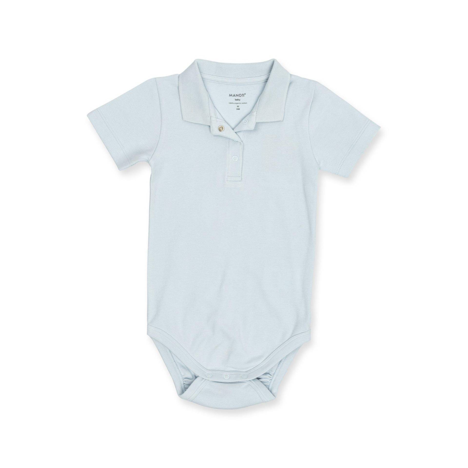 Body, Langarm Unisex Blau 80 von Manor Baby