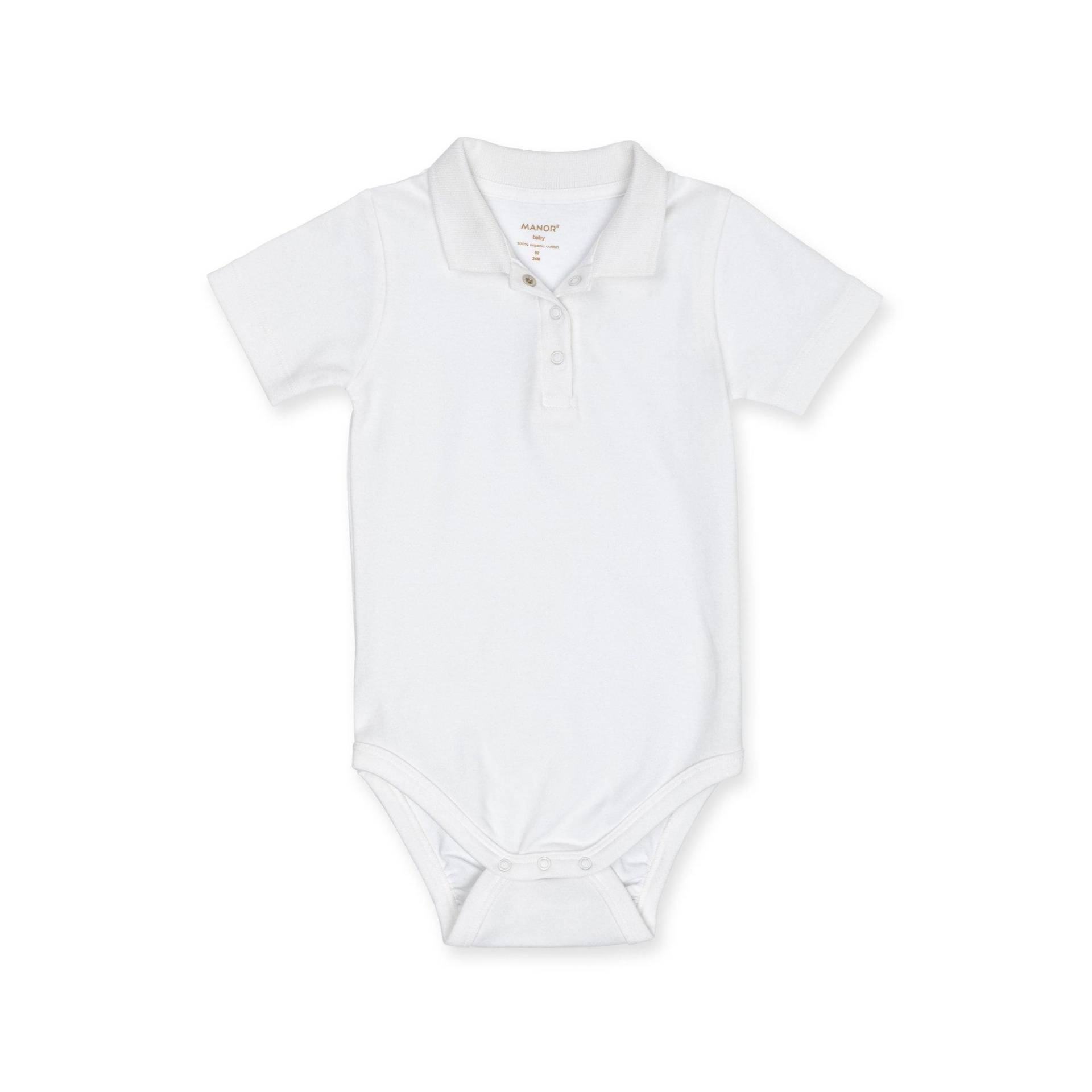 Body, Langarm Unisex Weiss 68 von Manor Baby