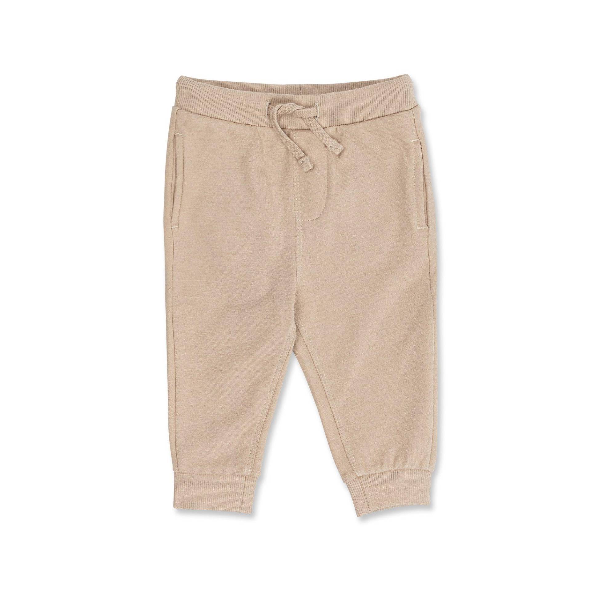 Jogginghose Mit Bündchen Unisex Beige 104 von Manor Baby