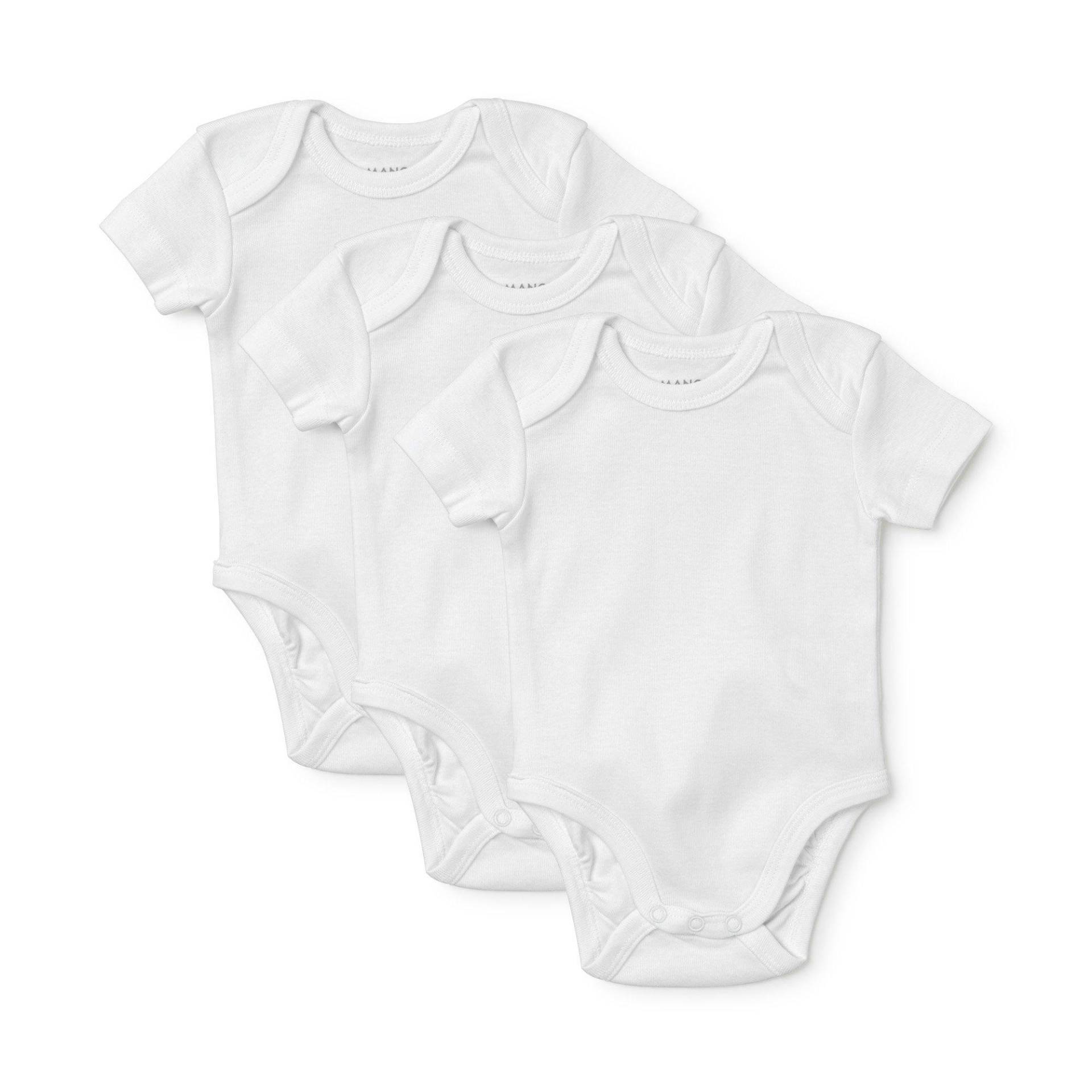 Multipack, Bodys, Kurzarm Unisex Weiss 56 von Manor Baby