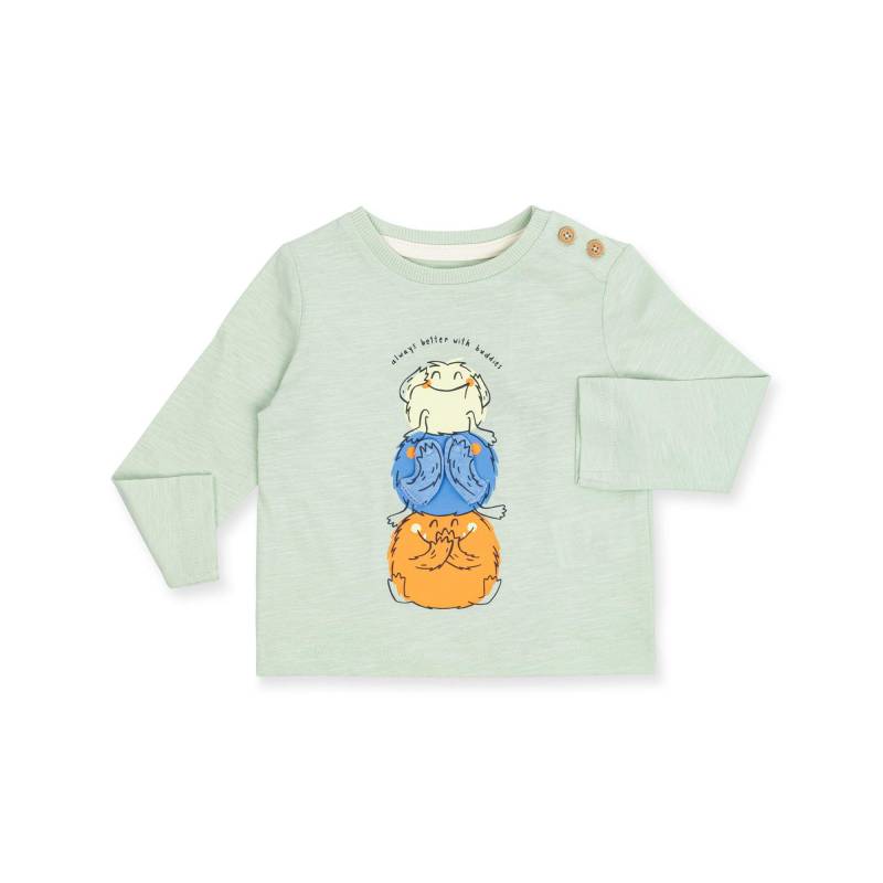 T-shirt, Langarm Unisex Hellblau 74 von Manor Baby