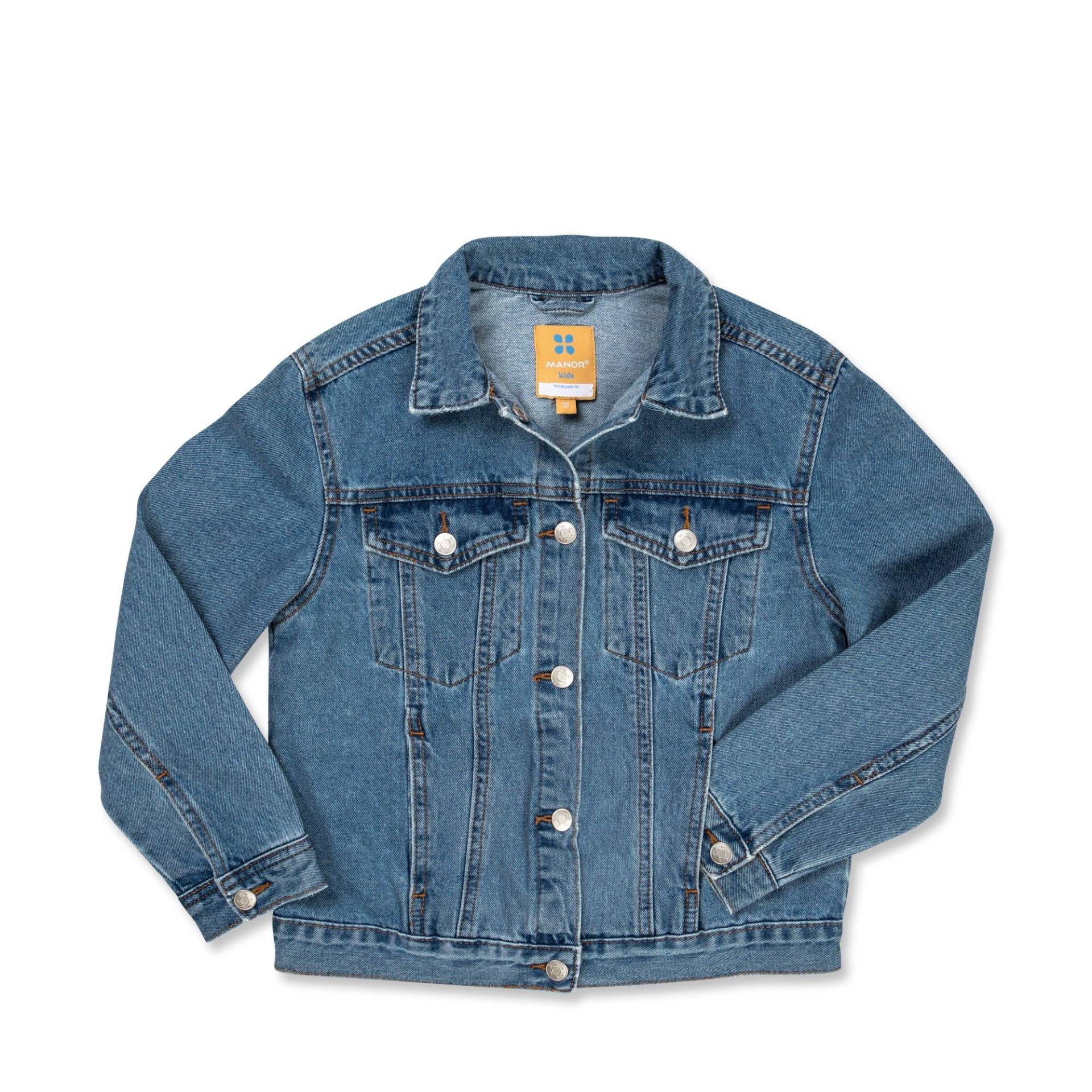 Jeansjacke Mit Knöpfen Mädchen Blau 110 von Manor Kids