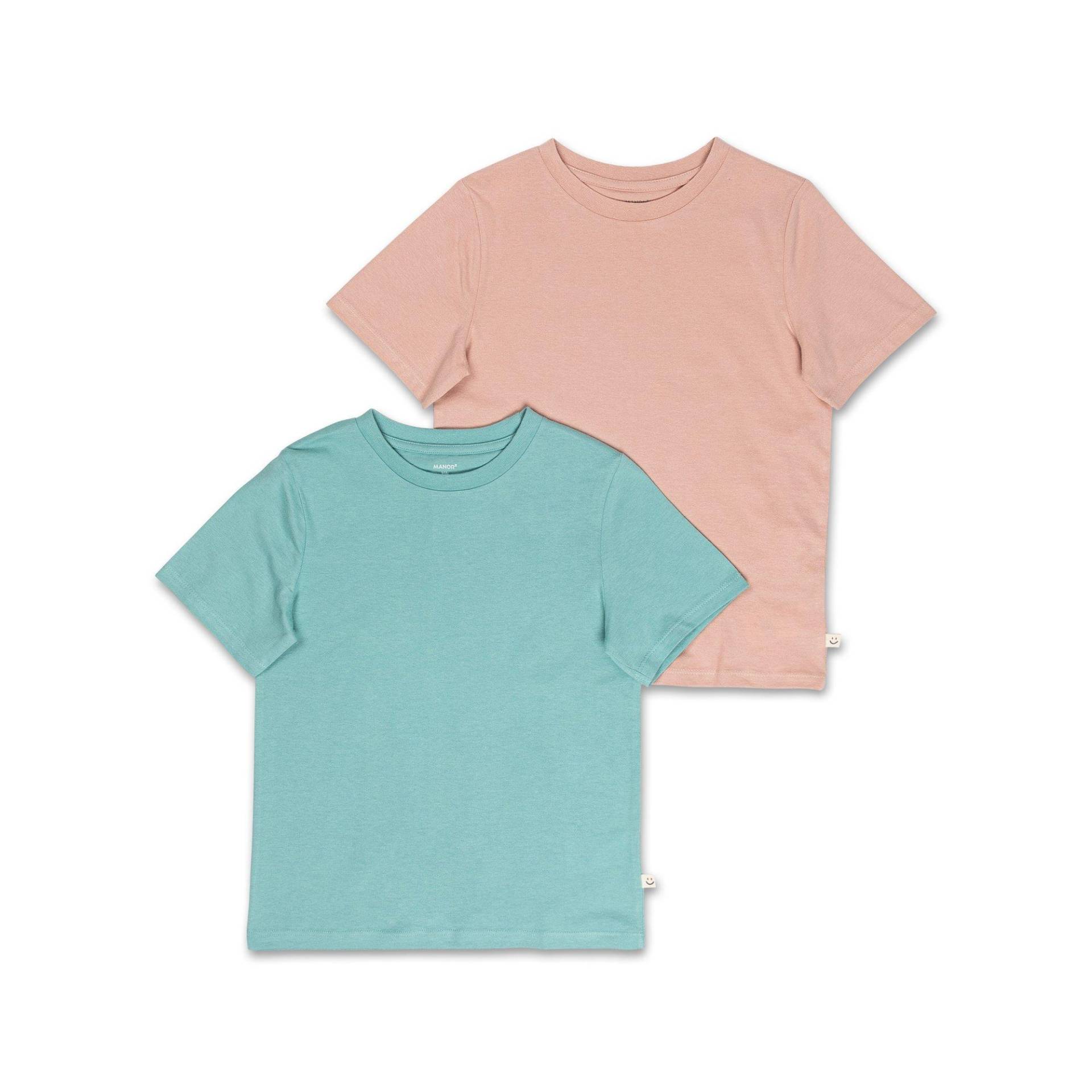 Triopack, T-shirts, Kurzarm Mädchen Rosa 122 von Manor Kids