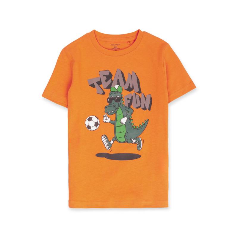 T-shirt, Kurzarm Jungen Orange 134 von Manor Kids