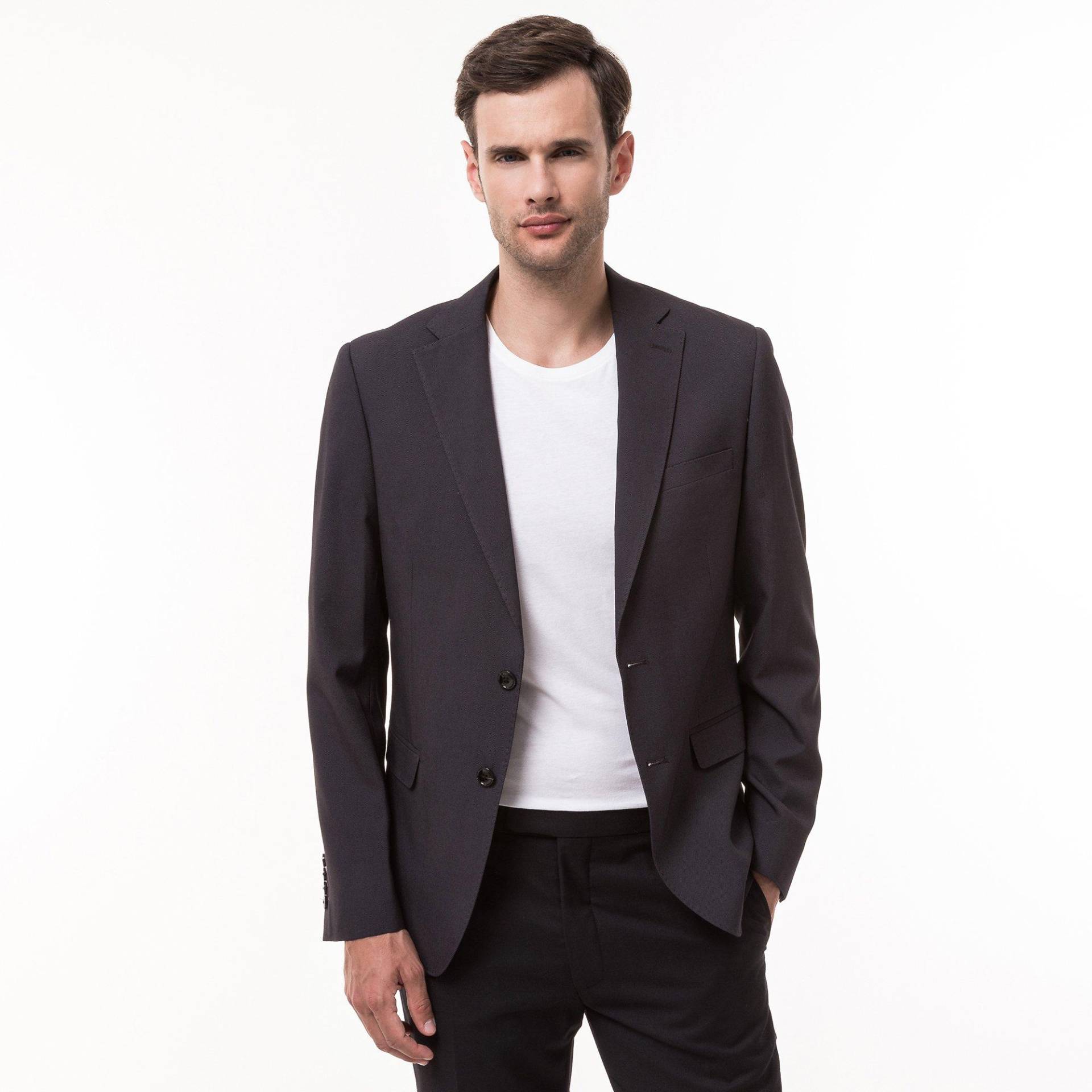 Blazer, Modern Fit Herren Anthrazit 44 von Manor Man