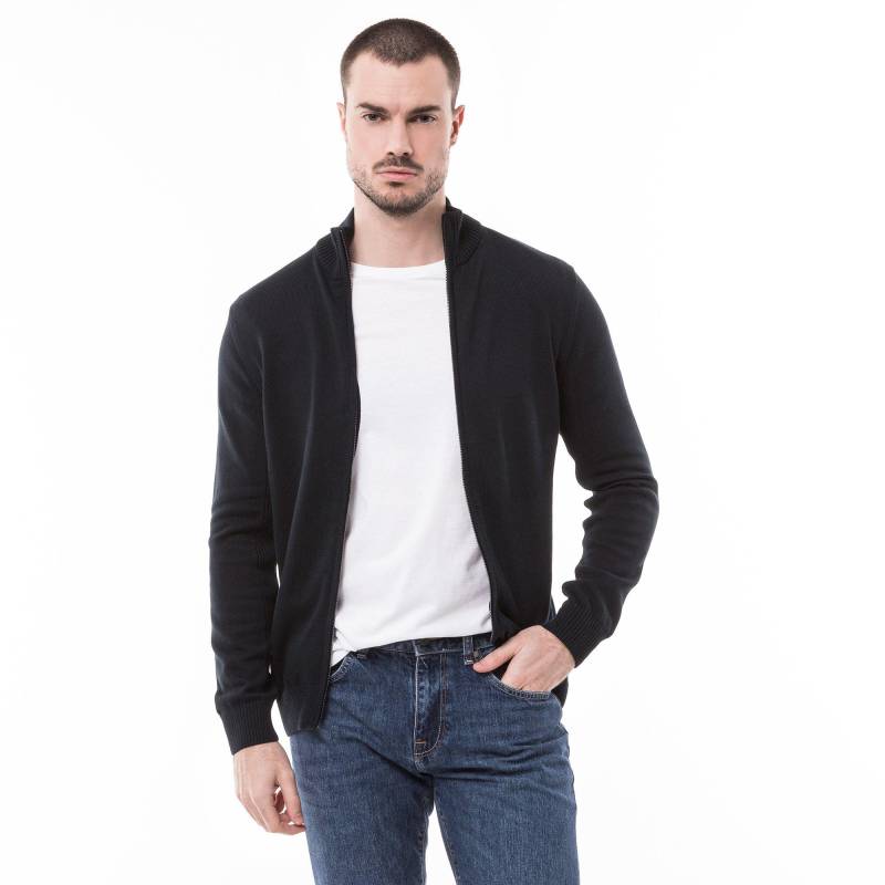 Cardigan, Regular Fit, Langarm Herren Marine M von Manor Man