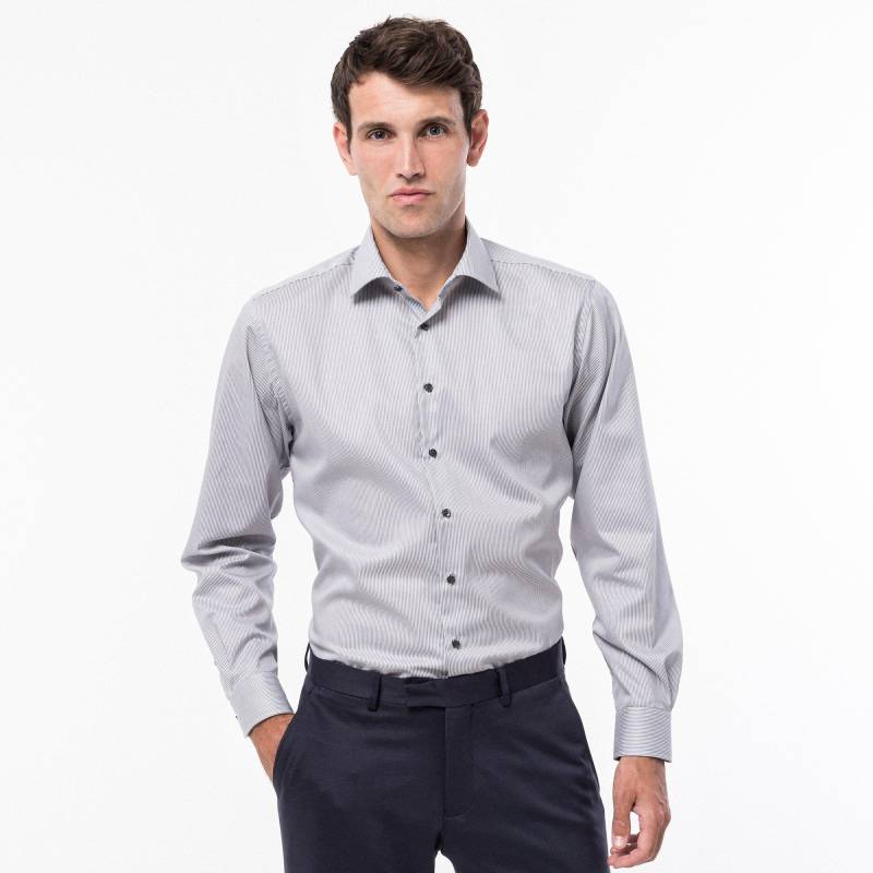 Hemd, Classic Fit, Langarm Herren Grün L von Manor Man