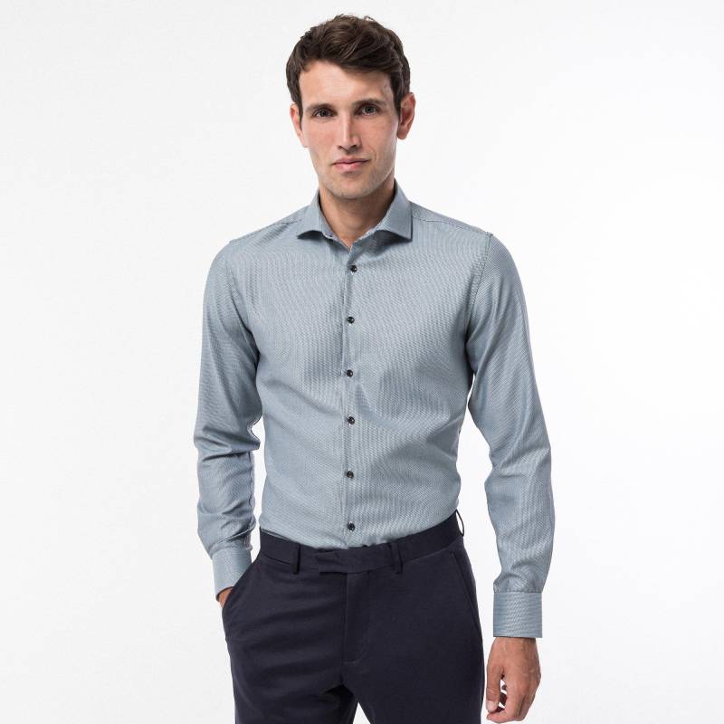 Hemd, Modern Fit, Langarm Herren Grün XL von Manor Man