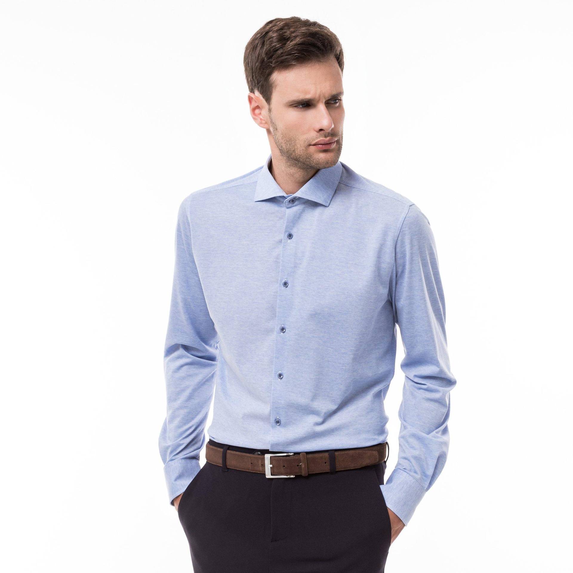 Hemd, Modern Fit, Langarm Herren Hellblau M von Manor Man